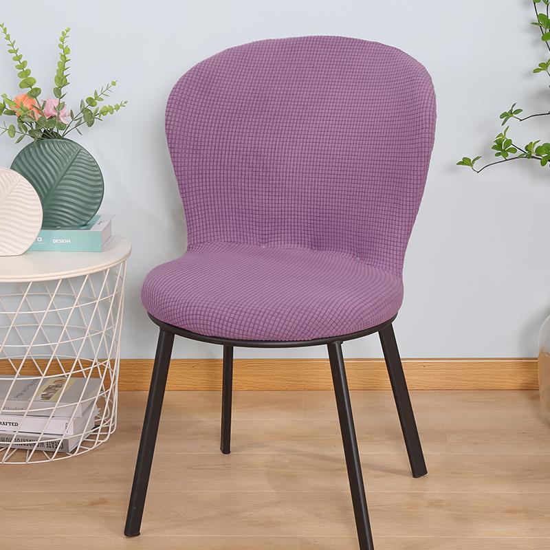 Semi-circular Arc Type Chair Cover Elastic Small Stool Slipcovers Single Low Back Dining Chairs Covers Seat Cover Home Decor
