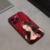 Custodia per Telefono Kpop Ruby J-Jennie Kim Per iPhone 16,15,14,13,12,11 Plus,Pro Max,XS,X,XR,SE,Mini,8,7,Cover Nera in Morbido Silicone