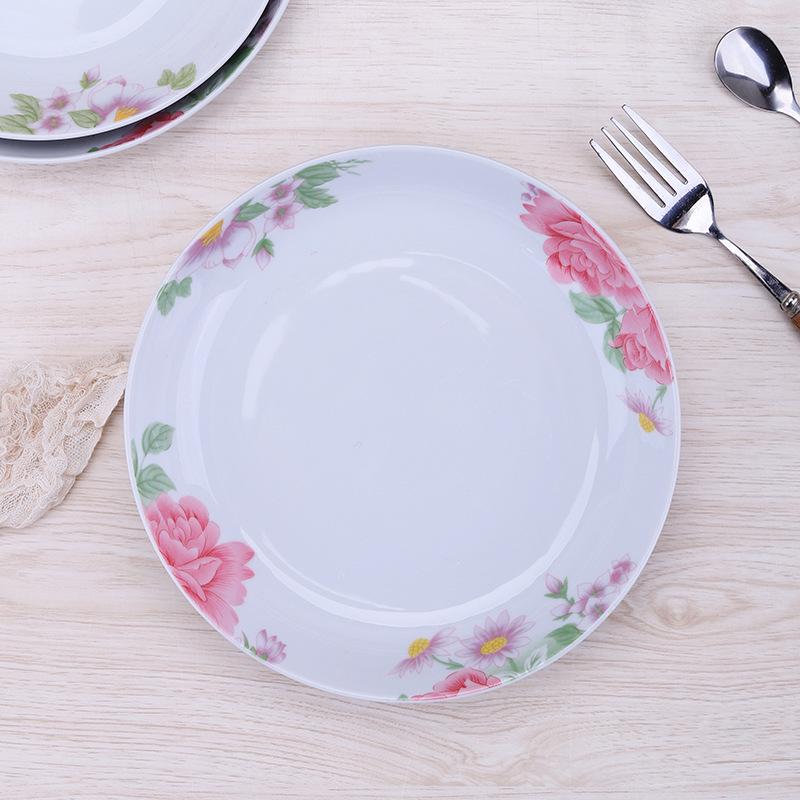Retro Ceramic Porcelain Microwave-Safe Bowl Set - Chinese Style Tableware