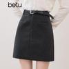 Betu Women's A-Line Short Skirt with Belt