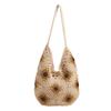 2025 spring new cotton crochet hollow tote bag woven shoulder women's bag straw armpit bag