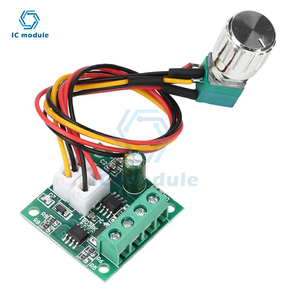 PWM DC Brush Motor Speed Controller DC Motor Regulator Control Module DC 1.8V 3V 5V 6V 12V 2A Speed Controller