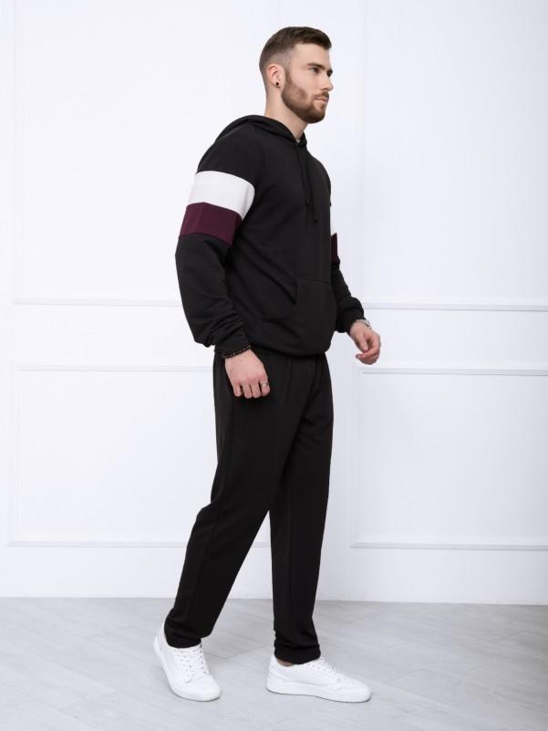 Мужской трикотажный костюм с белыми вставками Issa Plus