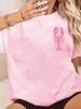 Women's Cotton Lobster  Lemon Slice Graphic T-Shirt Short Sleeve Summer Top Tee Adies Beach Wear