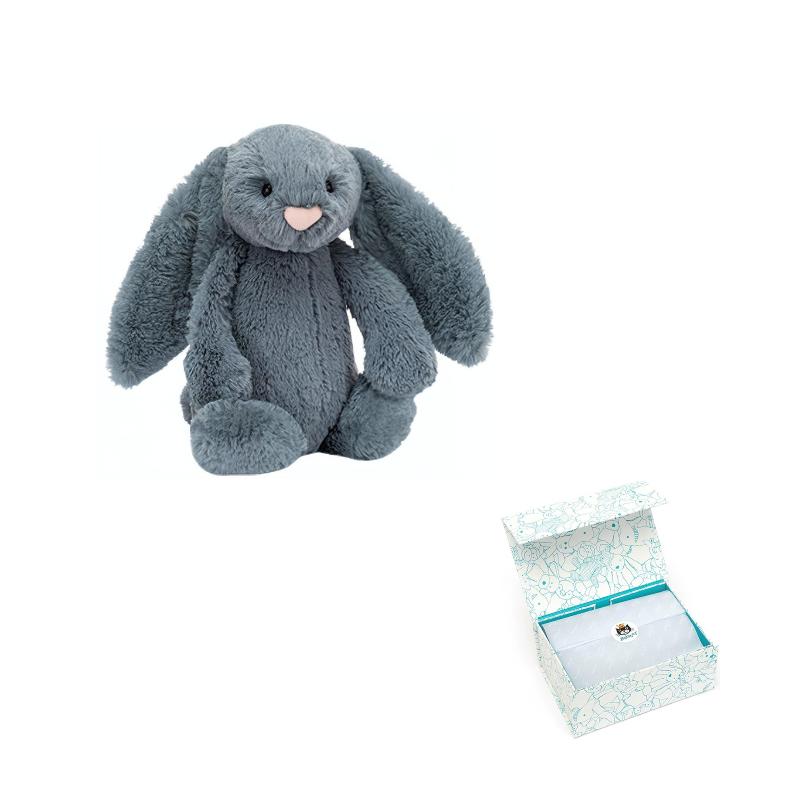 JELLYCAT Bonnie Rabbit Series Shy Grey Companion Doll Plush Doll 18/31cm Height