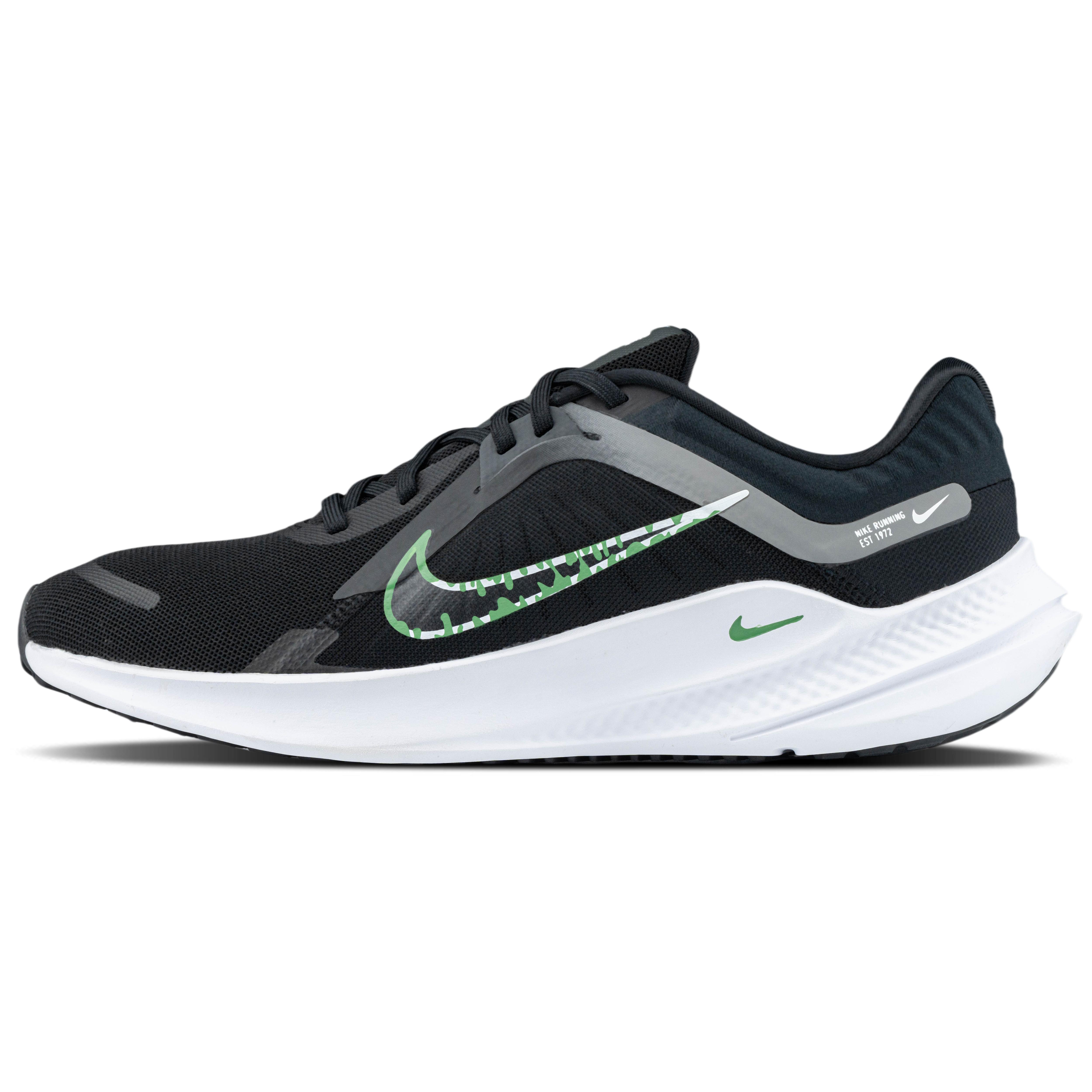

Nike Quest 5 Cushioning Breathable Low top Running Shoes Men s Black DD0204-001(Team321-) 38.5