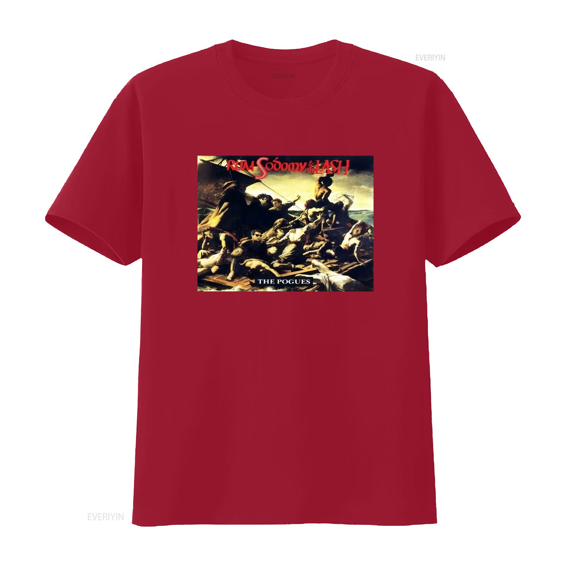 

NEW THE POGUES T Shirt Rum Sodomy And Lash Print Sizes S 5XL vintage Washed Versatile Breathable Comfortable S