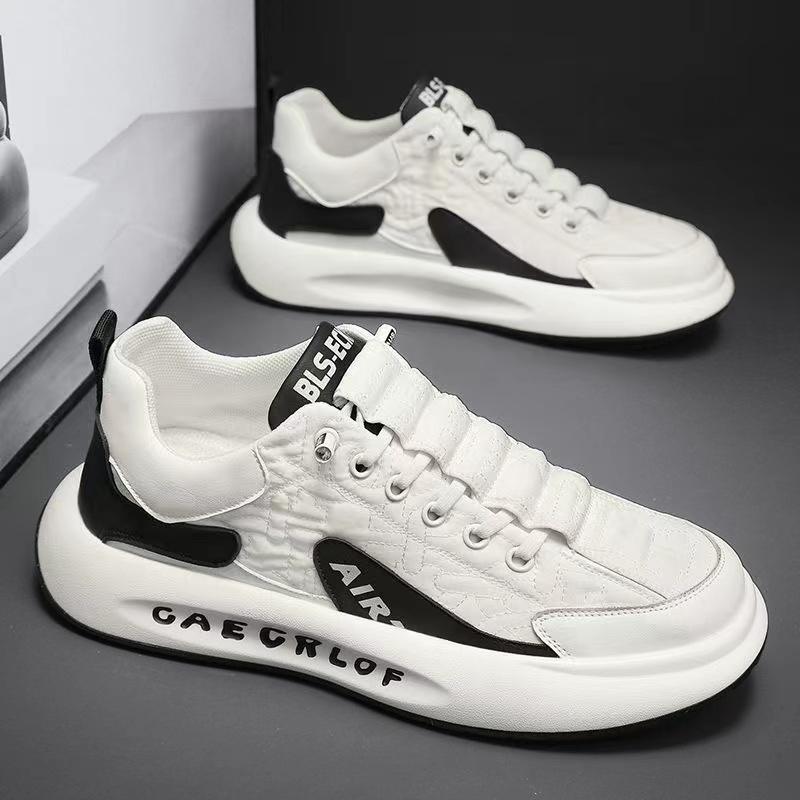 Contrast Color Designer Men Sneakers Shoes Tennis Sports Leather Autum Non-slip Walking Shoes Vulcanized Casual Shoe for Male
