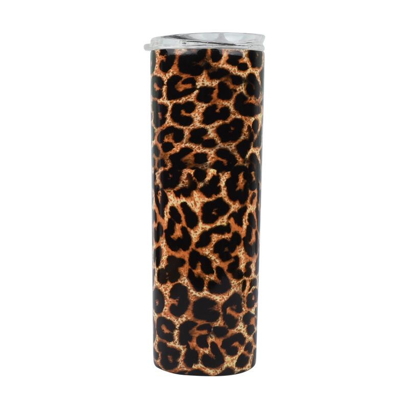 20oz Stainless Steel Insulated Slim Cup with Solid Color and Logo Printing.