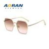 New Luxury Women's High-End Fashion Sunglasses - Big Face Slimming, Anti-UV Protection