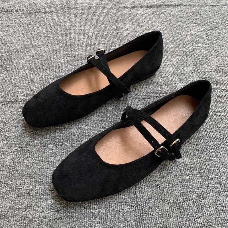 Fashion Flat Shoes for Women's Spring Autumn 2025 New Round Toe Mary Jane Casual Plus Size 42 43 44 Women's Shoes Ladies Loafers