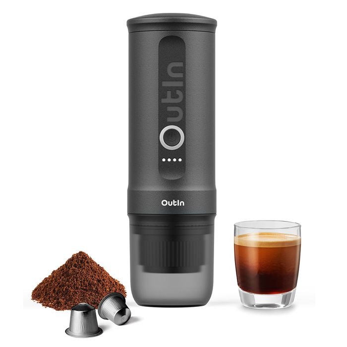 OutIn Nano Machine à expresso gris sidéral