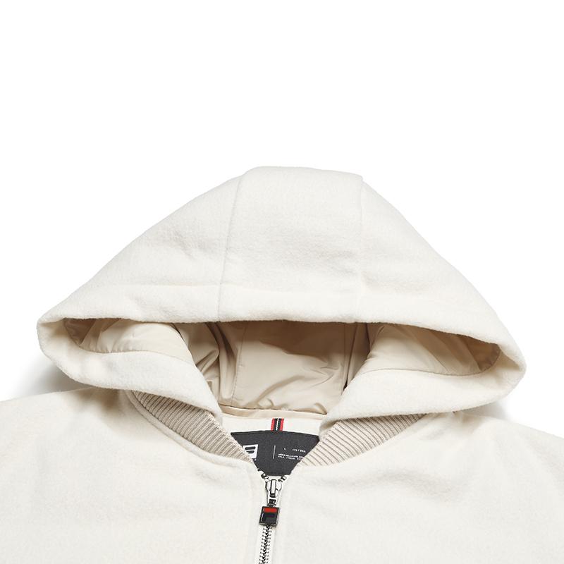 Fila Tennis Simple Classic Retro Sports Leisure Loose Comfortable Warm Hooded Cotton Jacket Men Jacket A11M613905FBG
