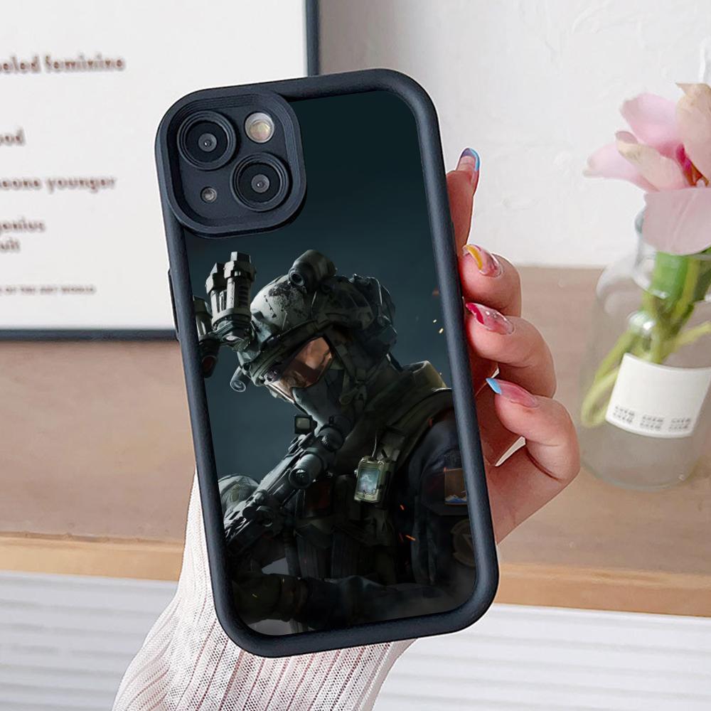 Game Delta Force Thicken TPU Mobile Phone Case for iPhone 17 16 15 14 13 12 11 Air Pro Max Plus Colorful Cover