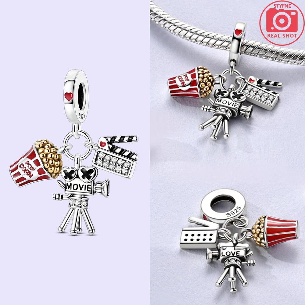 Authentic Charm Bead Charms copper Luminous Skull Ghost Pumpkin Red Apple Bead Charms Compatible With Bracelets Women Diy Accessories Gift Jewellery