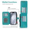 iPhone 16 Pro Multifunction Wallet Leather Case with Detachable Magnetic Cover