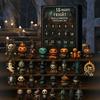 31 Nights of Fright Halloween Countdown Calendar with Figurines 7/15/31 Days Advent Calendar Mini Scary Doll Horror Figures for Halloween