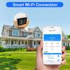 Indoor Air Quality Monitor 12 Functions WiFi Thermometer Hygrometer WiFi for Tuya Smart App with 2.8" Color Display Support Alar