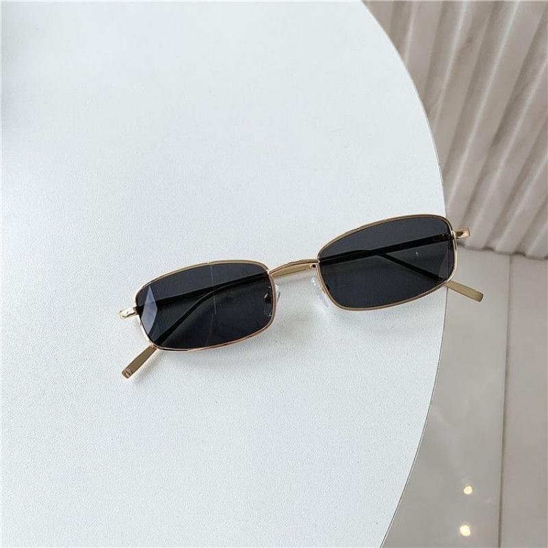 New Small Frame Rectangle Sunglasses Women'S Brand Designer Square Sun Glasses Classic Men'S Vintage Eyewear Uv400
