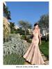Abito Sirena a Rete Floreale 3D French Chic con Spalline - Vita Sagomata, Stile Estivo, Elegante e Sexy