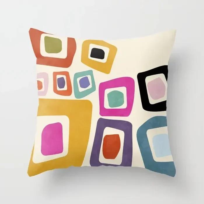 Home Nordic Living Room Decoration Abstract Morandi Sofa Cushion Cover
