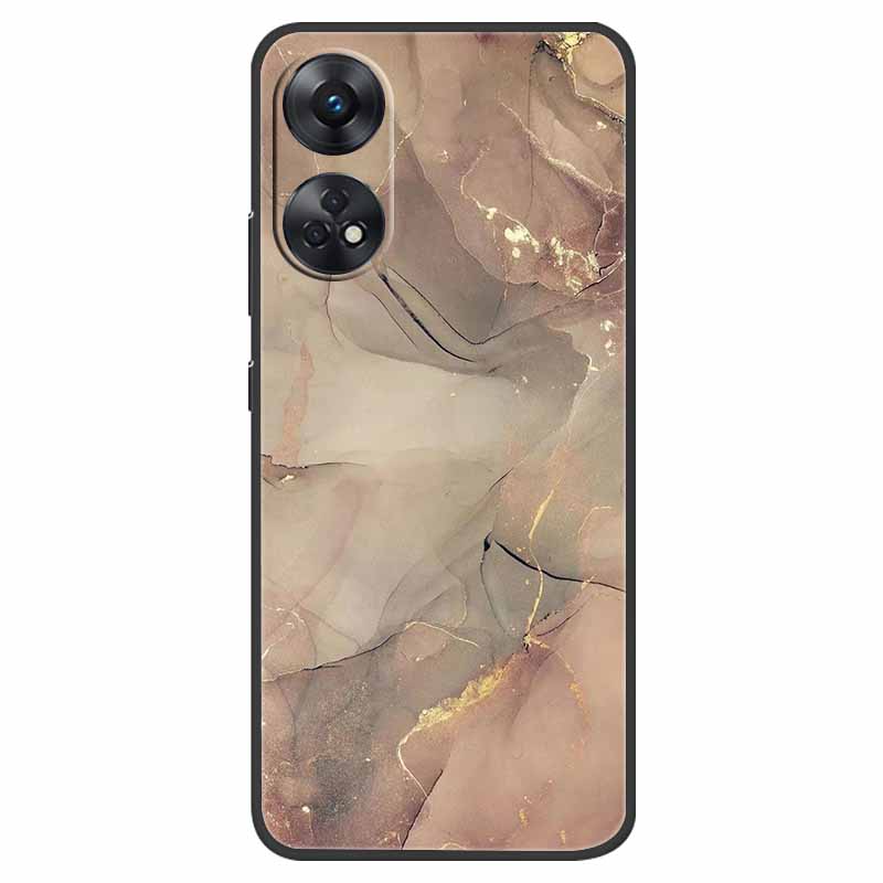 Case For Oppo Reno 8T Cover Black Silicone Soft Phone Back Cases for Oppo Reno8 T 4G Fundas Reno8T CPH2481 6.43" Lovely Fundas