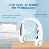 Portable Bladeless Hanging Neck Fan Air Cooling Rechargeable Wearable Head USB Mini Fan Traveling Outdoor Sports Running Fans