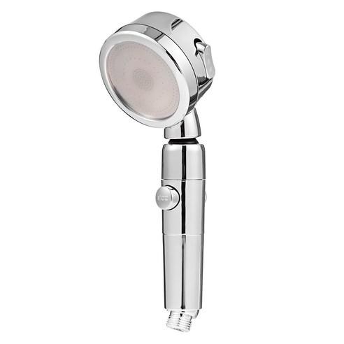 Comet Home 3-Mode Water Pressure Adjustable Water-Saving Shower Head Silver – 1 Piece
