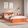 VidaXL Bed Frames Without Mattress Wax Brown 160x200cm Solid Pine Wood, Bed, Solid Wood Bed Frame, Bedroom Furniture 3323412