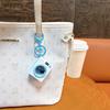 Cute Microwave or Washing Machine Key Chain Decoration With LED Light And Sound Effect For Bag Accessories