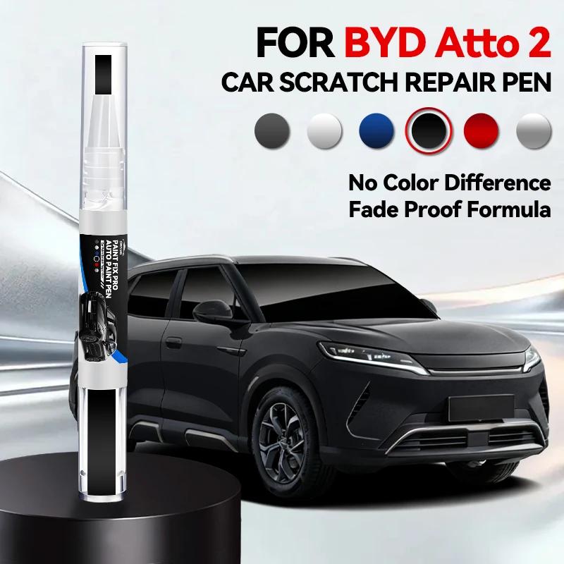 Auto Speziell für BYD ATTO 2 Autolack Reparaturstift Ausbesserungs Kratzerentferner DIY Autozubehör Weiß WAC Grün HCJ Grau Rosa 12