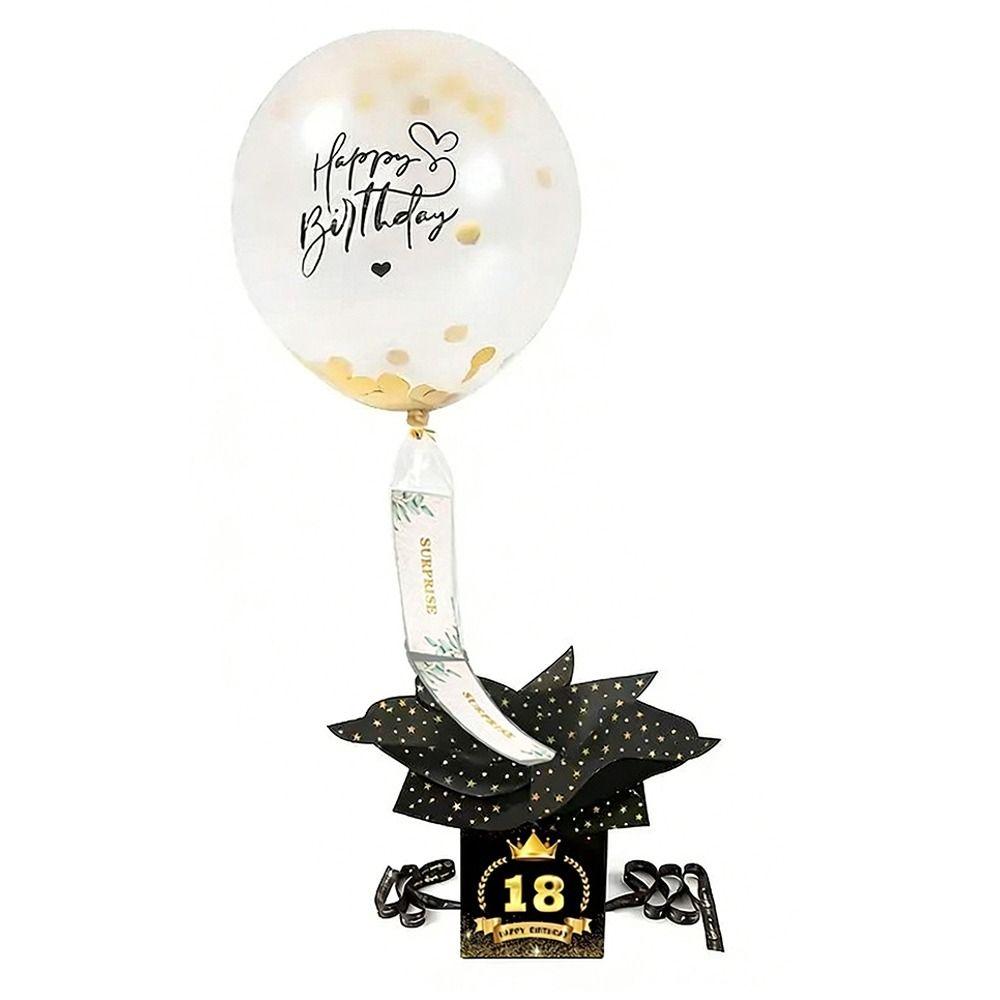 Money Box Birthday Balloon Money Box Creative Paper Happy Birthday Card  Friend Gift
