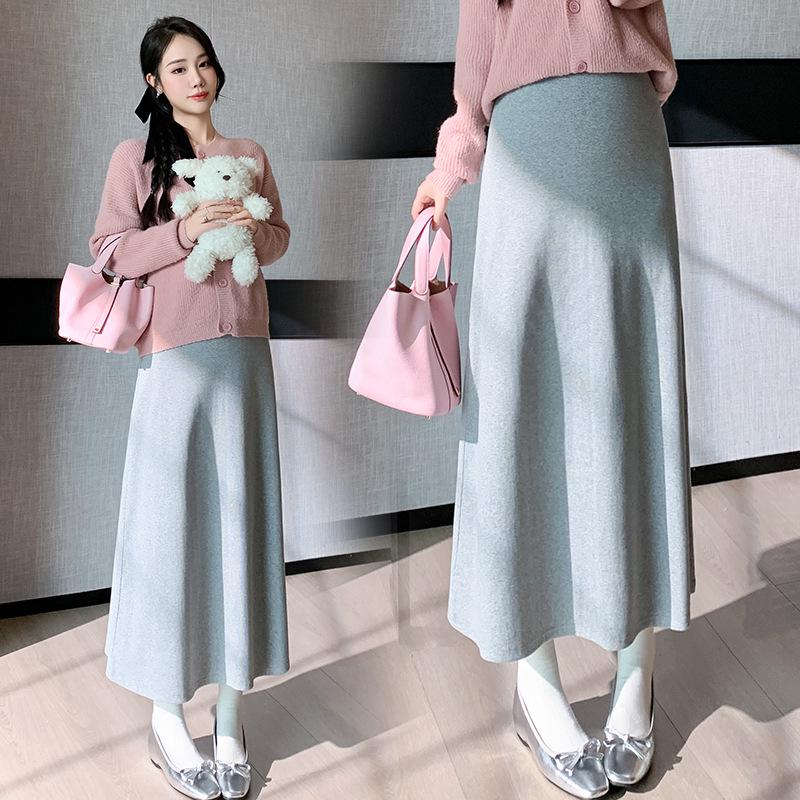 Maternity A-line Mid-length Skirt: Spring/Summer 2026 Casual Small Size M