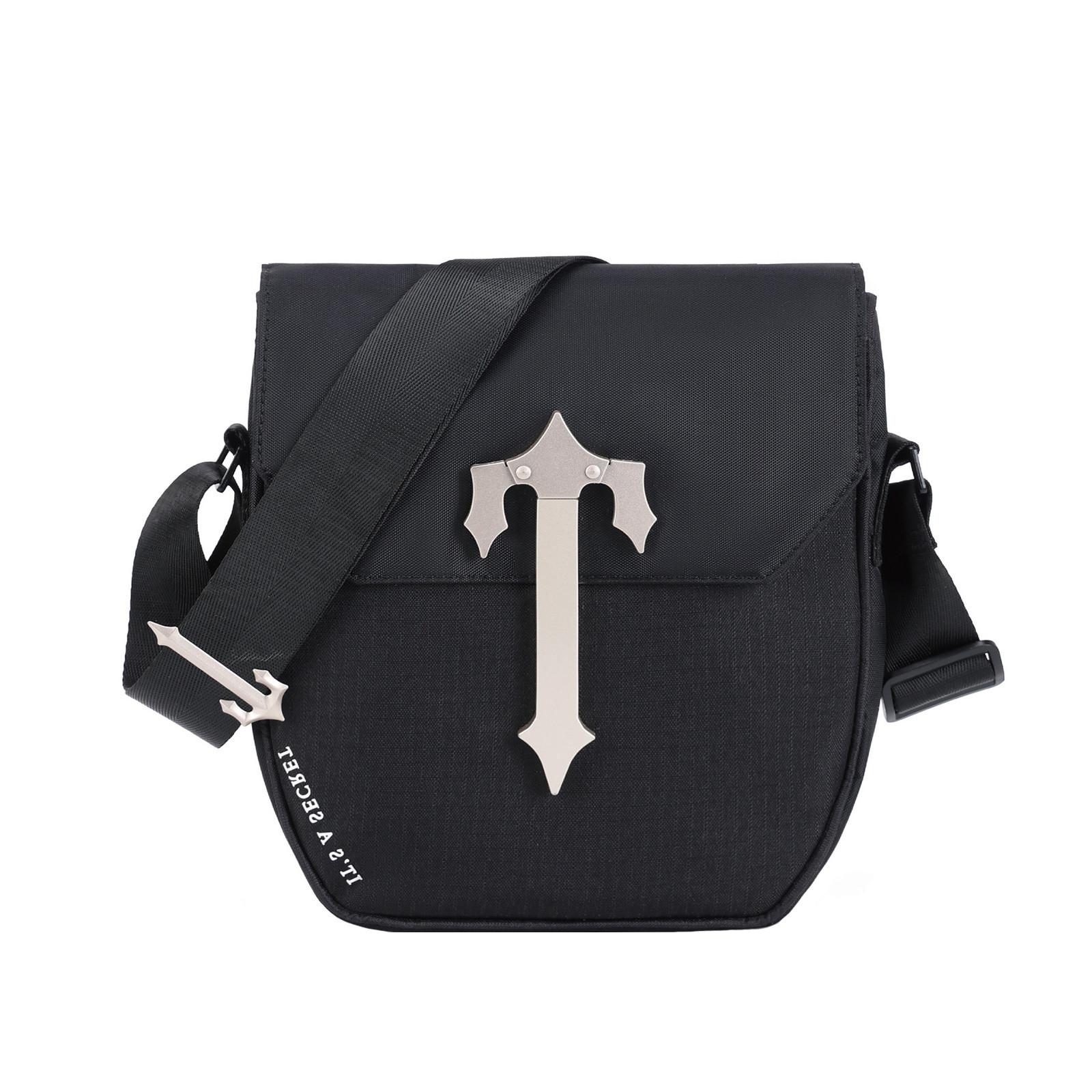 

Men s Fashionable Oxford Cloth Small Square Bag Crossbody Shoulder Bag білий