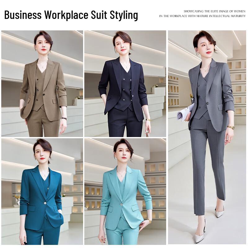 Women's Single-Button Business Suit Set