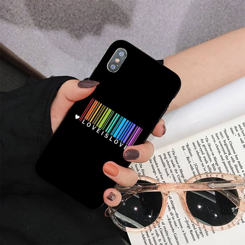 Gay Lesbian LGBT Rainbow Pride Phone Case for iPhone 11 12 13 Mini Pro Max 8 7 6 6S Plus X 5 S SE 2020 XR XS 10 case