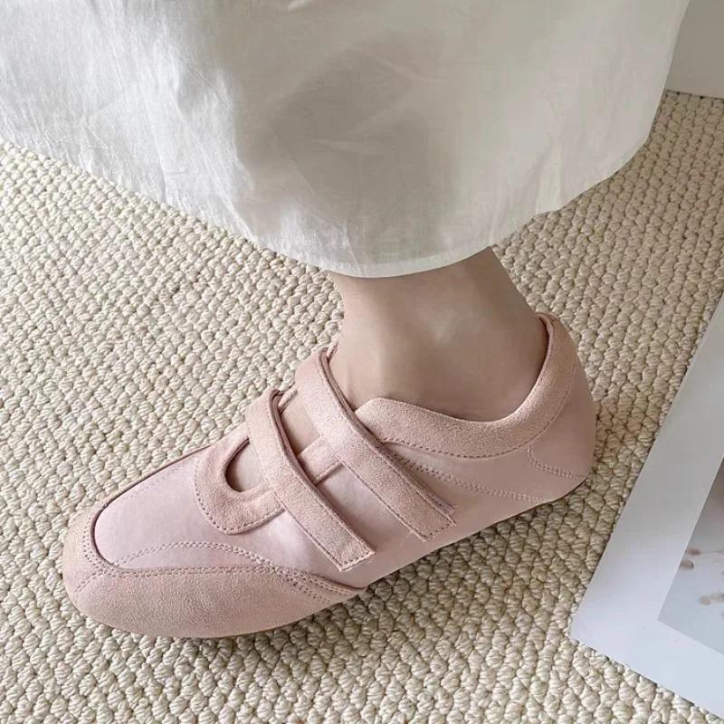 Flats Women Casual Sneakers Shoes Marie Janes Ballet Woman Sandals 2025 New Summer Loafers Elegant Dress Trend Zapatos De Mujer