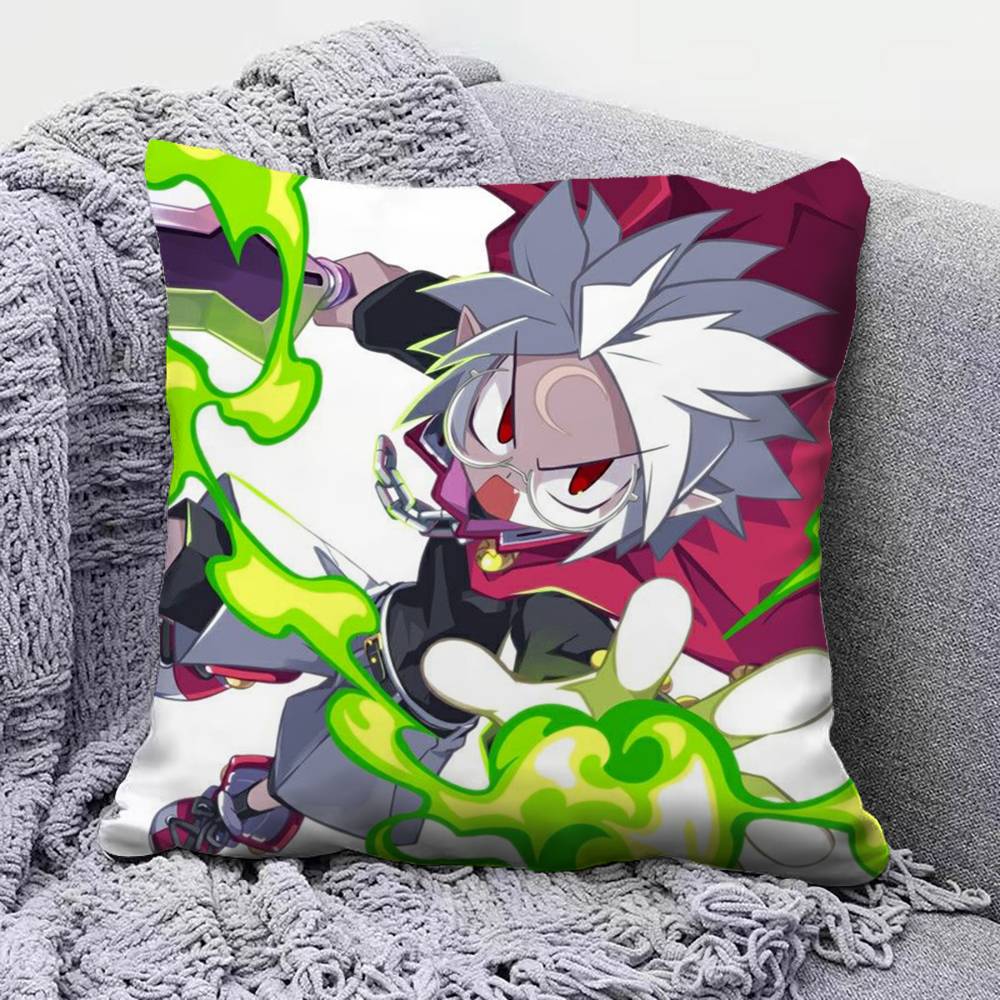 Disgaea Hour Of D-Darkness G-Game Home Sofa Cushion Covers And Aecorative Custom Pillow Covers Peach skin 18*18(CM)-1Pcs