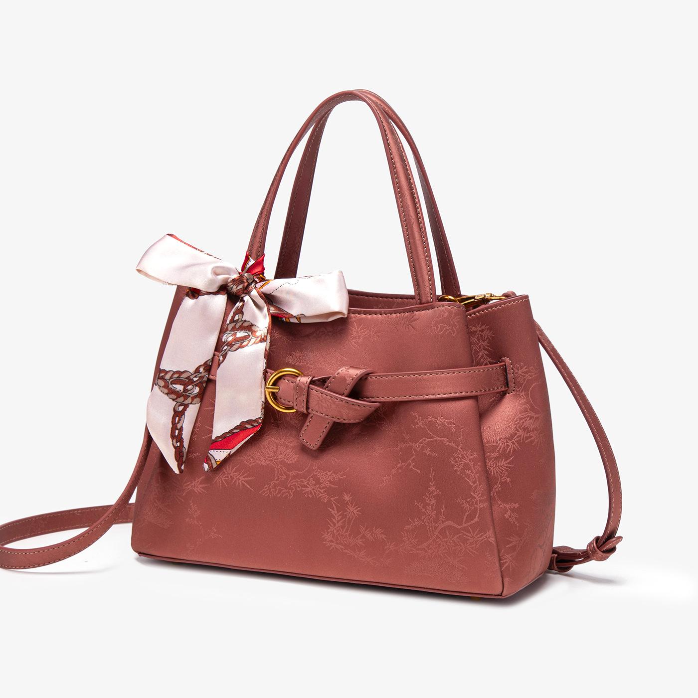 

New Leather Fashionable and Elegant Lightweight Luxury Handbag, Versatile and High-end Crossbody Bag китайська червоний колір