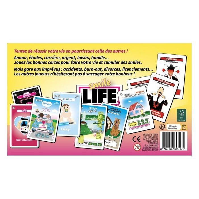 Jeu de cartes - BLACKROCK EDITIONS - Smile Life - Stratégie et humour - 2 joueurs ou plus - Multicolore
