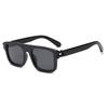 Retro box black frame sunglasses outdoor travel UV protection trend sunglasses versatile decorative sunshade glasses