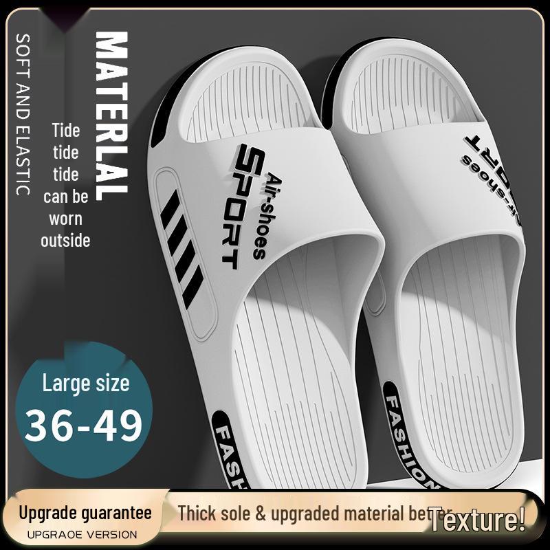 

Men s Summer Soft Step-On Slippers - Non-Slip, Casual Sports Sandals, Plus Size Available 36-37