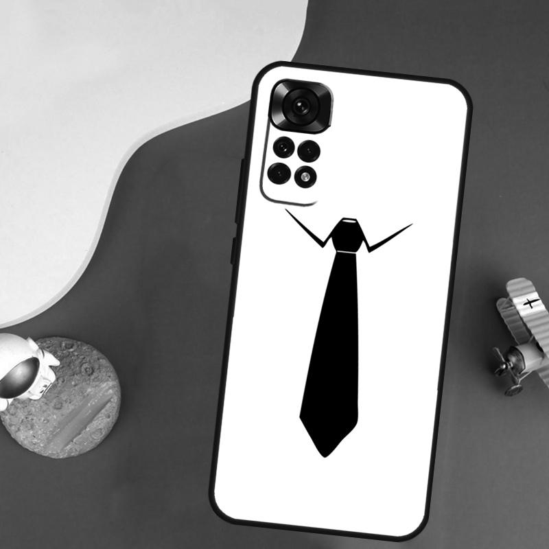 Anzug und Krawatte Hülle Für Xiaomi Redmi Note 13 Pro 14 12 9 10 11 Pro 10S 11S 12S Redmi 14C 13C 10C 12C Abdeckung