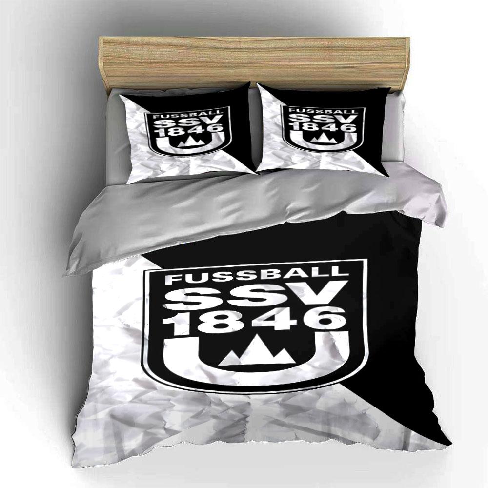 "Fussball SSV 1846 Logo Design" Print Bedding Set Duvet Cover Pillowcases (1* Duvet Cover 2* Pillowcases Do Not Include Comforter)