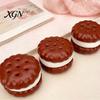 Squeeze Toy Realistic Cream Sandwich Cookie Slow-Rising TPR Stress Relief Fidget for Cute Food-Themed Decompression Gadget Kids Ball