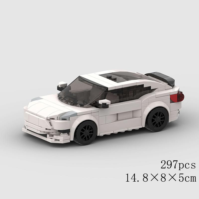 MOC Viteză Sport Super Mașină de Curse Model Blocuri de Construcție Cărămizi DIY Oraș Tehnic Raliu Mare Vehicul de Curse Cadou de Crăciun Jucărie