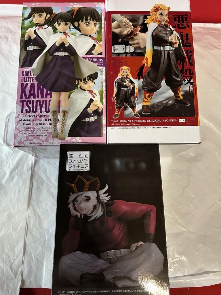 [USED] Demon Slayer: Kimetsu no Yaiba Round One Exclusive Douma Noodle Stopper Rengoku Kanao Figure