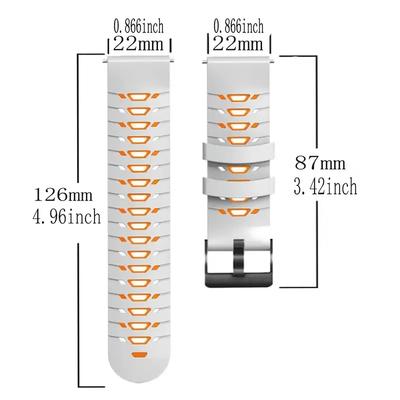22mm silikonowy pasek do smartwatcha dla Garmin Active Venu 3/2 Pasek do zegarka Forerunner 970 965 955 570-47mm Zamienny bransoleta