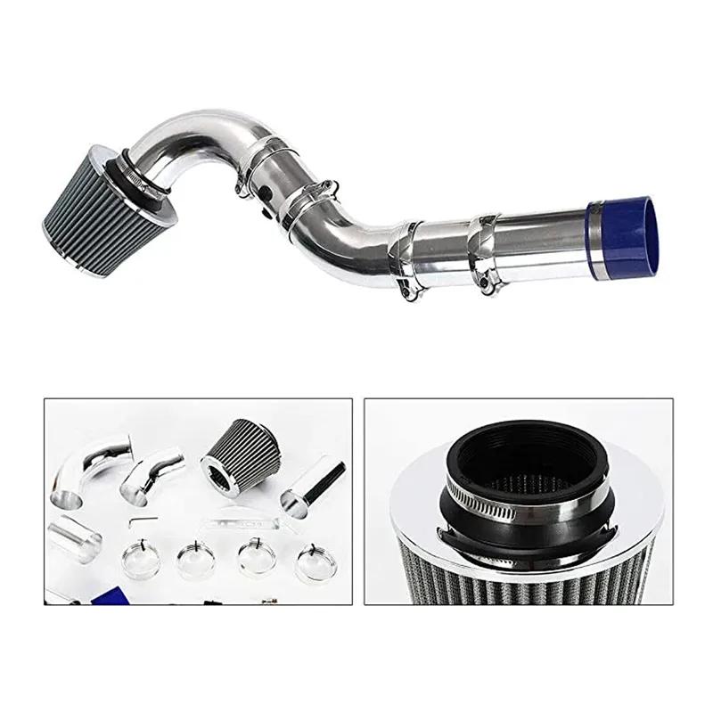 Universele 3" 76mm Luchtinlaatpijp Aluminiumlegering inlaatpijp Kit Turbo directe koude lucht Filter injectiesysteem met luchtfilter