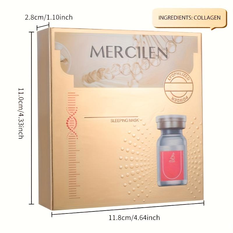 Mercilen Schlafmasken-Sachets Feuchtigkeitsspendende Übernachtmaske mit Peptidkomplex Feuchtigkeitsspendende Hautpflege Hilft, die Haut weicher zu machen Gesicht aufhellen